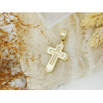 Złota przywieszka krzyżyk, 14k, dla unisex