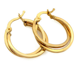 złote kolczyki gładkie