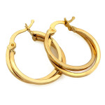 złote kolczyki gładkie