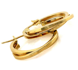 złote kolczyki na angielskie zapiecie