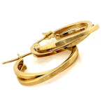 złote kolczyki na angielskie zapiecie