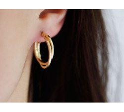 kolczyki złote bez cyrkonii