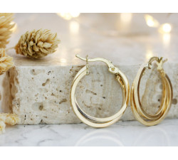 złote kolczyki szarnir