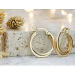 złote kolczyki szarnir