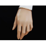Złota bransoleta sztywna bangle
