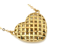 Złoty naszyjnik serce 585/14k