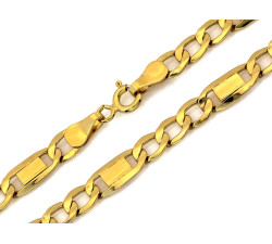 Złoty łańcuszek Figaro 585 dla kobiet i mężczyzn