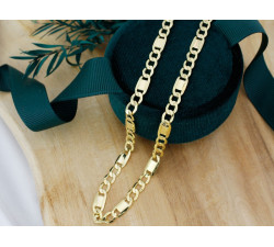 Złoty łańcuszek Figaro 585 dla kobiet i mężczyzn