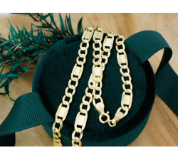 Złoty łańcuszek Figaro 585 dla kobiet i mężczyzn