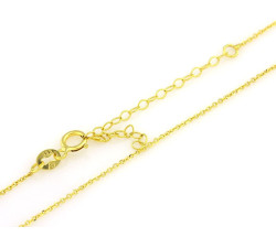 Złoty łańcuszek ankier 45 cm, 9k złoto