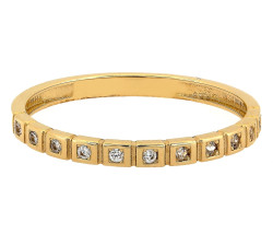 Złoty pierścionek Eternity 585