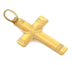 Złota przywieszka z krzyżykiem na łańcuszek 14k