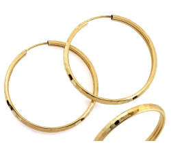 Złote kolczyki koła 29mm