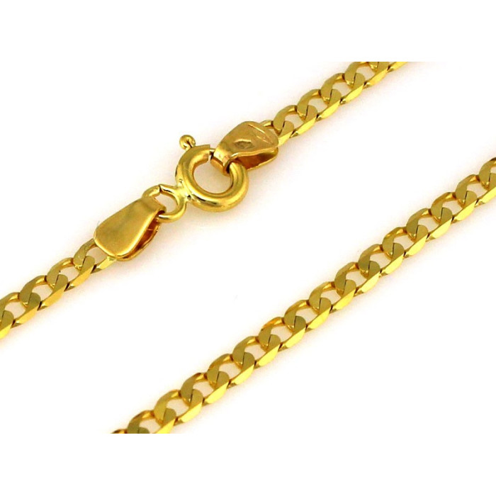Złoty łańcuszek 585 splot pancerka 1.7mm