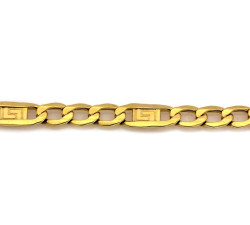 Złota bransoletka Figaro 18cm, 4.8mm