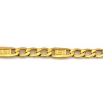 Złota bransoletka Figaro 18cm, 4.8mm