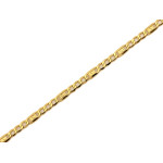 Złota bransoletka Figaro 18cm, 4.8mm