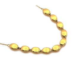 Złoty naszyjnik 585 dla kobiet bez kamieni