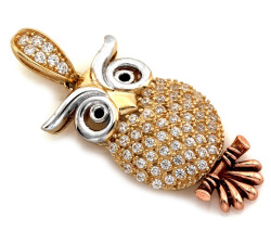 Złota przywieszka ze zwierzęcym motywem