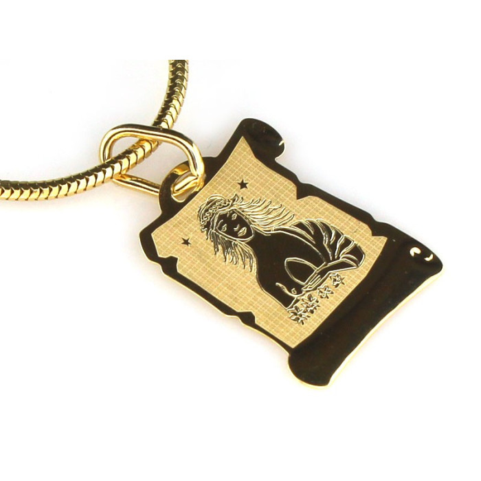 Złota przywieszka zodiakalna 585/14k