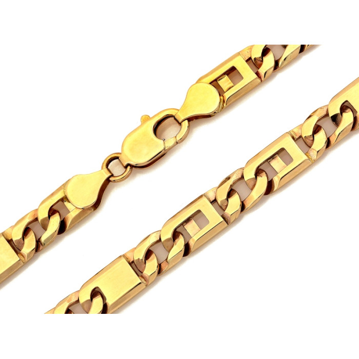 Złoty łańcuszek męski 8mm, 585/14k.