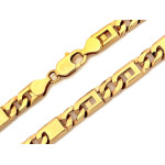 Złoty łańcuszek męski 8mm, 585/14k.