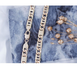Złoty łańcuszek męski 8mm, 585/14k.