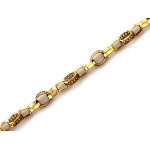 Ażurowa bransoletka 375, z żółtego złota, długość 19 cm