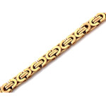 Złota bransoletka męska łańcuszkowa 375/9k 21 cm