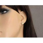 Złote kolczyki kwiaty, próba 375/9k, na prezent