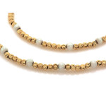 Złoty komplet biżuterii z opalem - elegancki na prezent