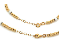 Złoty komplet biżuterii z opalem - elegancki na prezent