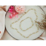 Złoty komplet biżuterii z opalem - elegancki na prezent