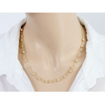 Złoty naszyjnik z kulkami 45cm
