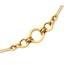 Złoty naszyjnik z regulacją