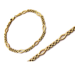 Złota bransoletka 375/9k 4.8mm szerokości