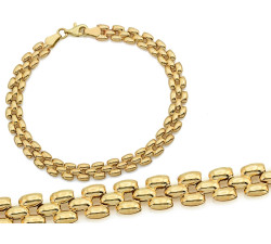 Złota bransoletka dmuchana na prezent