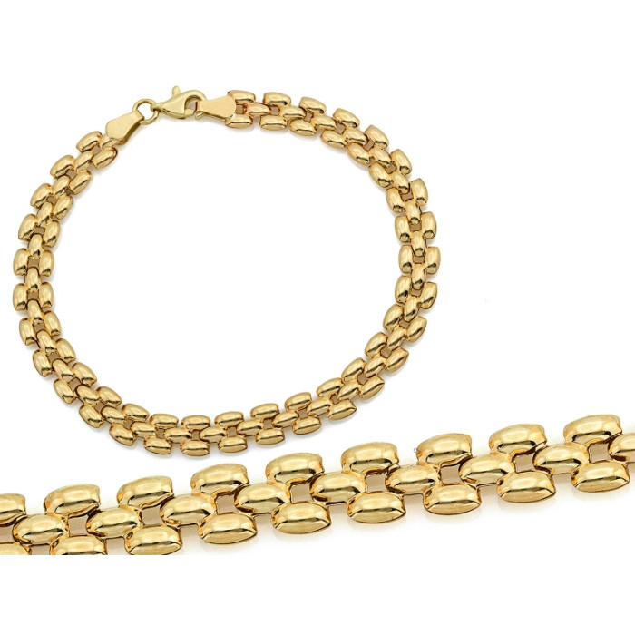 Złota bransoletka dmuchana na prezent