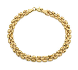 Złota bransoletka dmuchana na prezent