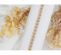 Złota bransoletka dmuchana na prezent