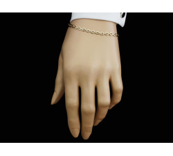 Złota bransoletka 375/9k, prosta elegancja na prezent
