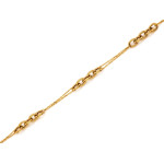 Złota bransoletka 585, 18 cm, 2.62g-2.71g