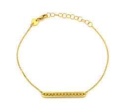 Złota bransoletka 585/14k, 3.5mm szerokości - Prezent