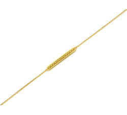 Złota bransoletka 585/14k, 3.5mm szerokości - Prezent