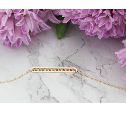 Złota bransoletka 585/14k, 3.5mm szerokości - Prezent