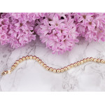 Złota bransoletka 585, szerokość 5mm, długość 19cm