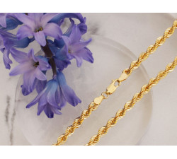 Złoty łańcuszek 60cm z próby 585/14k