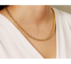 Złoty łańcuszek 60cm z próby 585/14k