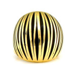 Złoty pierścionek z emalią 585/14k 20.7mm