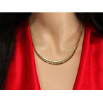 Złoty zestaw naszyjnik + bransoletka 585/14k na prezent